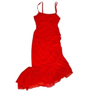 Red asymmetrical Dress❣️